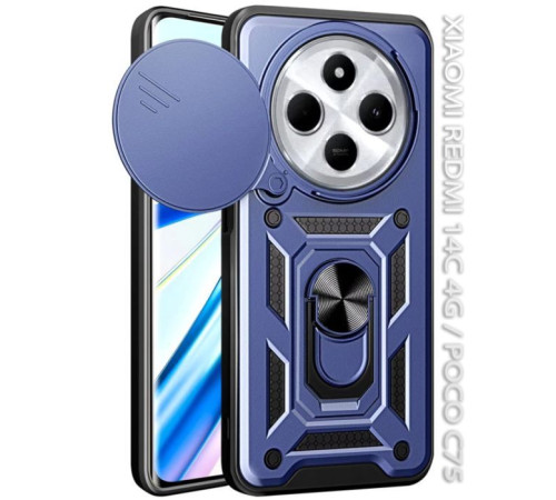 Чохол до мобільного телефона BeCover Military BeCover Xiaomi Redmi 14C 4G / Poco C75 Blue (712490)