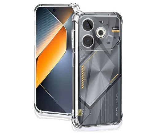 Чохол до мобільного телефона BeCover Anti-Shock Tecno POVA 6 Neo (LI6) Clear (712785)