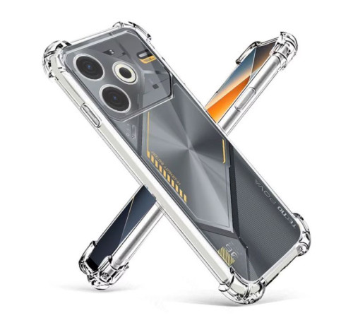 Чохол до мобільного телефона BeCover Anti-Shock Tecno POVA 6 Neo (LI6) Clear (712785)