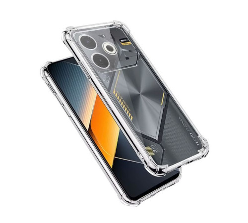 Чохол до мобільного телефона BeCover Anti-Shock Tecno POVA 6 Neo (LI6) Clear (712785)