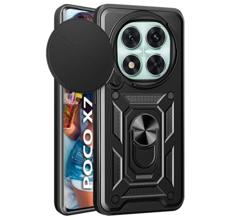 Чохол до мобільного телефона BeCover Military Poco X7 Black (712873)