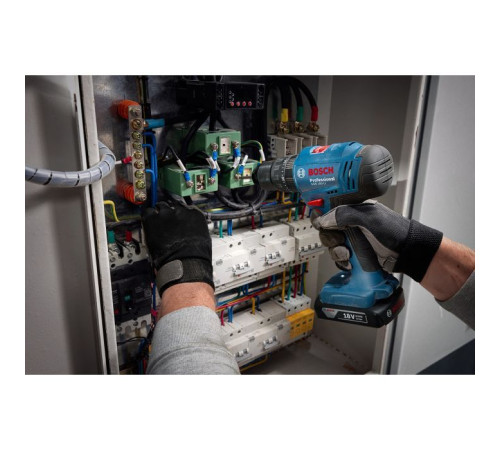 Шуруповерт Bosch GSB 183-LI 18V, 1х2Ah, 21-56Нм, 374-1815 об/хв, кейс, 1.2кг (0.601.9K9.101)