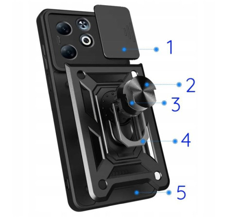 Чохол до мобільного телефона BeCover Military Infinix Smart 9 (X6532) Black (713049)