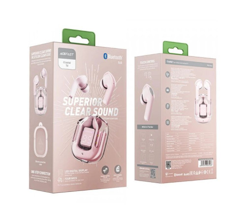 Навушники Acefast T6 Pink Lotus (6974316281566)