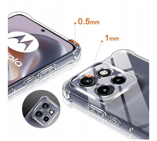 Чохол до мобільного телефона BeCover Anti-Shock Motorola Edge 50 Neo Clear (713150)