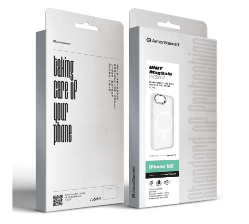 Чохол до мобільного телефона Armorstandart Unit MagSafe Apple iPhone 16e Matte Clear (ARM83877)