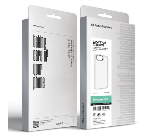 Чохол до мобільного телефона Armorstandart UNIT2 Apple iPhone 16e Matte Clear (ARM83855)