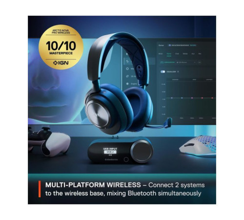 Навушники SteelSeries Arctis Nova Pro Wireless P PS/PC/SW/MAC/MOB Black (61522)