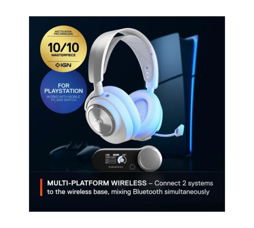 Навушники SteelSeries Arctis Nova Pro Wireless P PS/PC/SW/MAC/MOB White (61526)