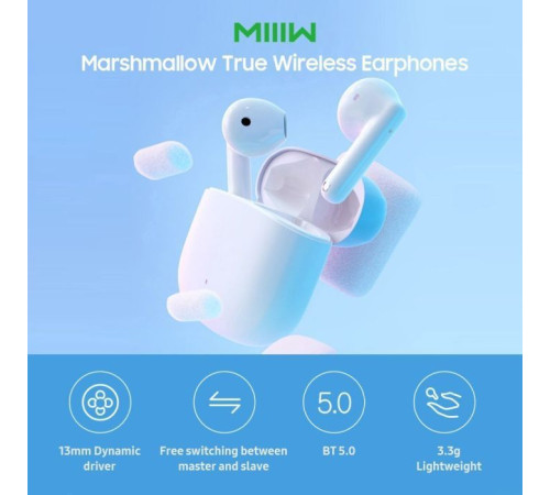 Навушники Xiaomi TWS MiiiW TWS Wireless Earbuds Marshmallow White (MWTW03)