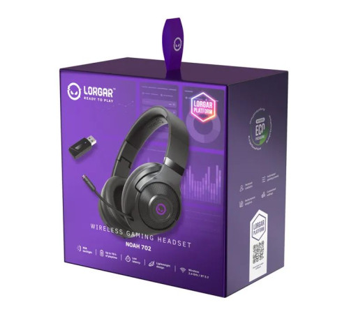Навушники Lorgar Noah 702 Black (LRG-GHS702)