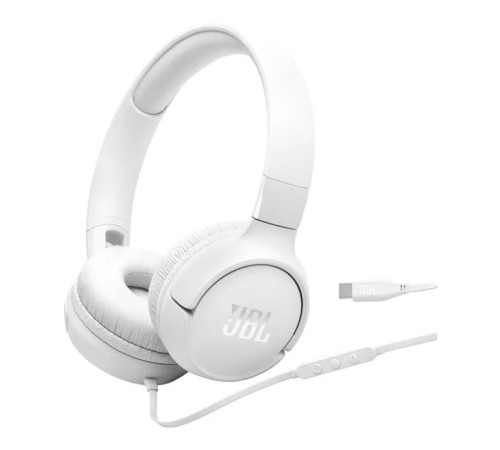 Навушники JBL Tune 520C USB-C White (JBLT520CWHT)