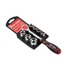 Набір інструментів Top Tools змінних головок торцевих 38D142, 3/8", 8 шт. (38D142)