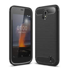 Чохол до мобільного телефона Laudtec для Nokia 1 Carbon Fiber (Black) (LT-N1B)