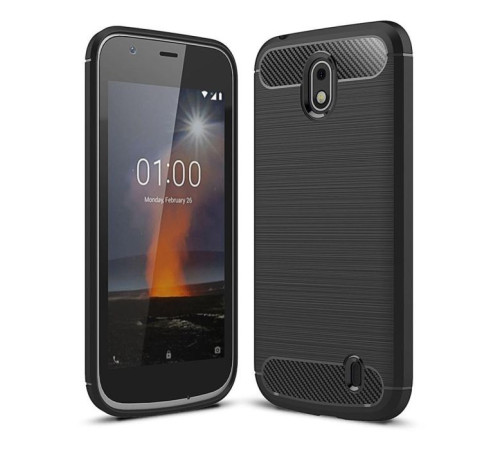 Чехол для мобильного телефона Laudtec для Nokia 1 Carbon Fiber (Black) (LT-N1B)