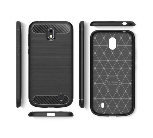 Чехол для мобильного телефона Laudtec для Nokia 1 Carbon Fiber (Black) (LT-N1B)