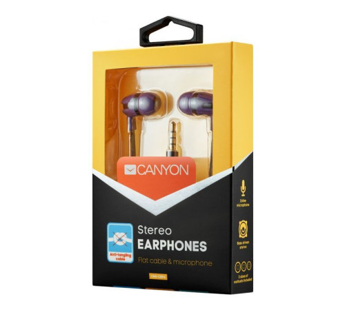 Навушники Canyon Purple (CNS-CEP4P)