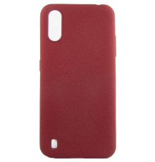 Чохол до мобільного телефона Dengos Carbon Samsung Galaxy A01, red (DG-TPU-CRBN-55) (DG-TPU-CRBN-55)