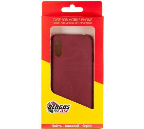 Чохол до мобільного телефона Dengos Carbon Samsung Galaxy A01, red (DG-TPU-CRBN-55) (DG-TPU-CRBN-55)