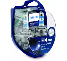Автолампа Philips H4 RACING VISION +200%, 2 шт блістер (12342RGTS2)