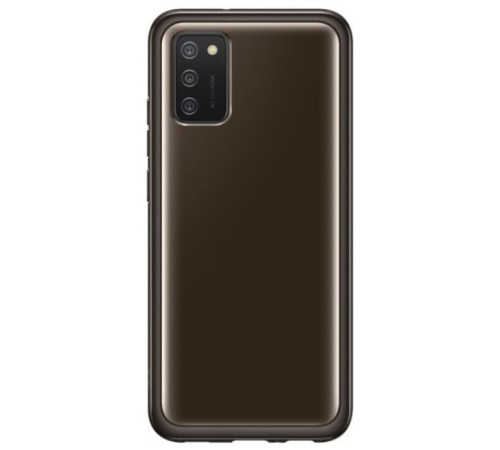 Чохол до мобільного телефона Samsung Soft Clear Cover Galaxy A02s (A025) Black (EF-QA025TBEGRU)
