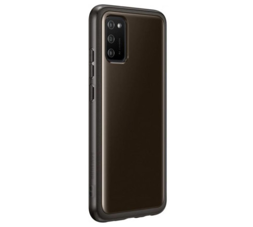 Чохол до мобільного телефона Samsung Soft Clear Cover Galaxy A02s (A025) Black (EF-QA025TBEGRU)