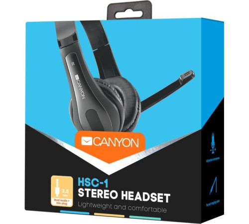 Навушники Canyon HSC-1 Black (CNS-CHSC1B)