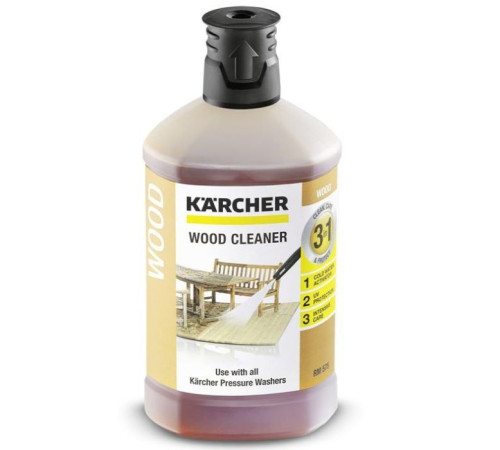 Засіб для мийок високого тиску Karcher для деревини, 3в1 Plug-n-Clean 1л (6.295-757.0)