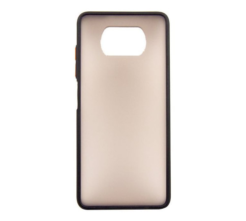 Чохол до мобільного телефона Dengos Matt POCO X3, black (DG-TPU-MATT-68)