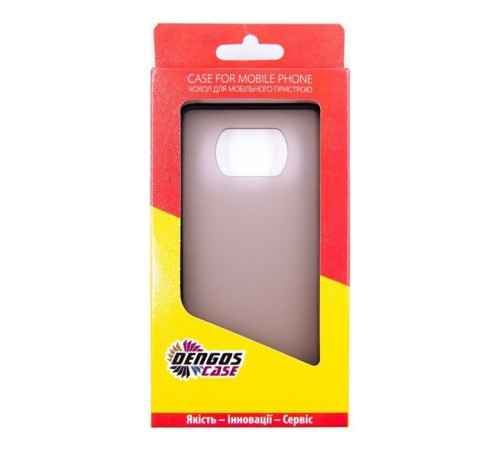 Чохол до мобільного телефона Dengos Matt POCO X3, black (DG-TPU-MATT-68)
