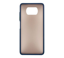 Чохол до мобільного телефона Dengos Matt POCO X3, blue (DG-TPU-MATT-69)