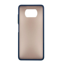 Чохол до мобільного телефона Dengos Matt POCO X3, blue (DG-TPU-MATT-69)