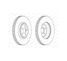 Гальмівний диск FERODO DDF2598C-1
