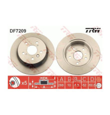 Гальмівний диск TRW DF7209
