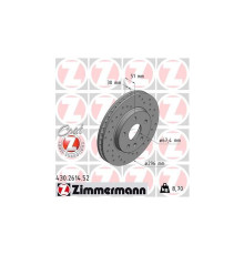 Гальмівний диск ZIMMERMANN 430.2614.52