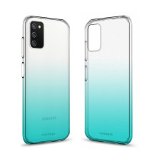 Чохол до мобільного телефона MakeFuture Samsung A03s Gradient (Clear TPU) Azure (MCG-SA03SAZ)