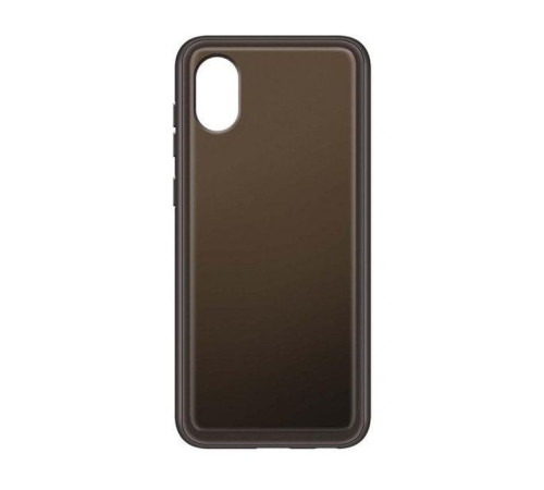 Чохол до мобільного телефона Samsung A03 Soft Clear Cover Black (EF-QA032TBEGRU)