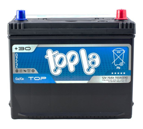 Акумулятор автомобільний Topla 70 Ah/12V Top/Energy Japan Euro (118 870)