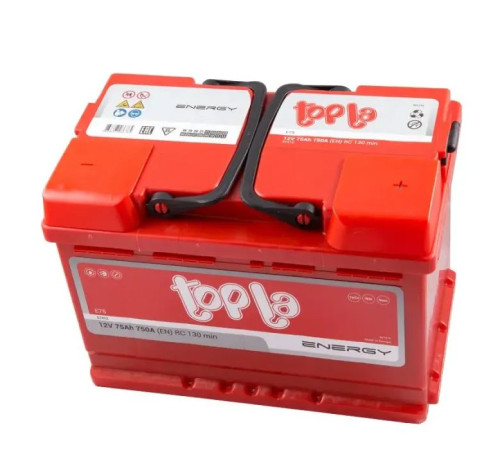 Аккумулятор автомобильный Topla 75 Ah/12V Energy Euro 750A (108 075)