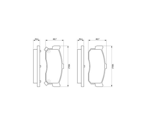 Гальмівні колодки Bosch 0 986 461 144