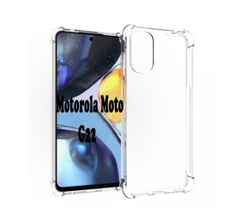 Чохол до мобільного телефона BeCover Anti-Shock Motorola Moto G22 Clear (707881)