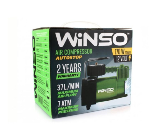 Автомобільний компресор WINSO з автостопом 37 л/хв (124000)