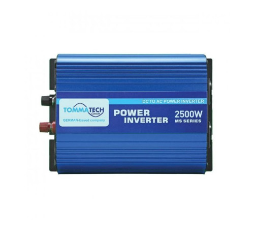 Автомобільний інвертор 12V/220V MS-2500 2500W, approximate sinusoid, USB, Shuko*2 Tommatech (29448)