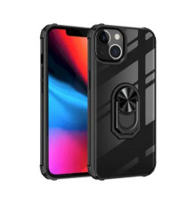 Чохол до мобільного телефона Drobak Magnetic Ring Case with Airbag Apple iPhone 11 Pro Black (707013)