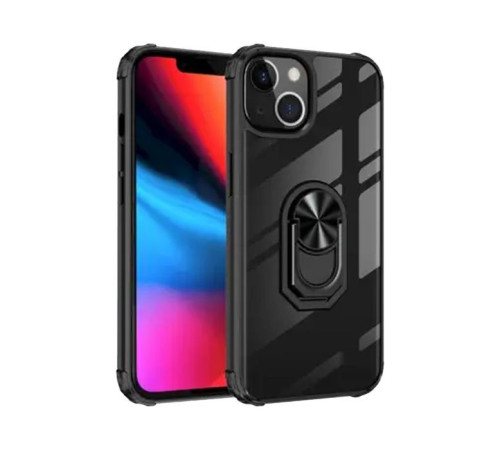 Чехол для мобильного телефона Drobak Magnetic Ring Case with Airbag Apple iPhone 11 Pro Black (707013)