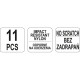 Набір інструментів Yato знімачів пластикових 11 шт. (YT-0844)