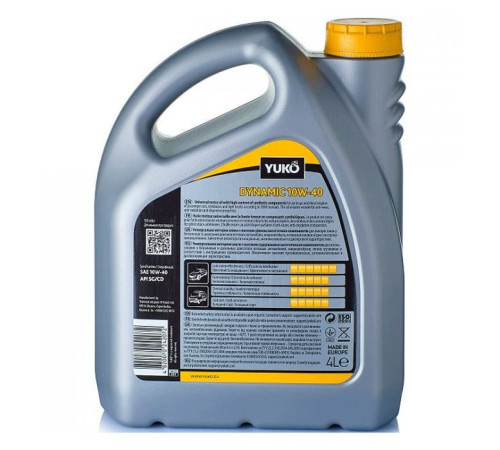 Моторное масло Yuko DYNAMIC 10W-40 4л (4820070242072)
