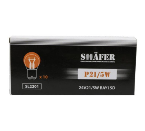 Автолампа SHAFER 24V21/5WP21/5WBAY15D (SL2201)