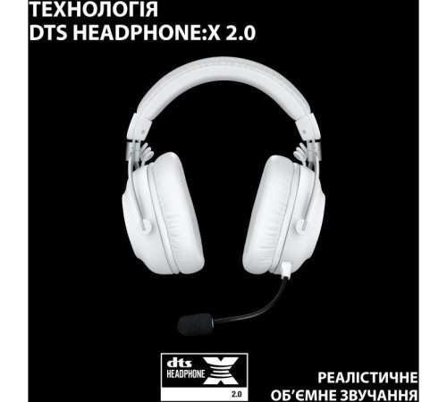 Наушники Logitech G Pro X 2 Lightspeed Wireless White (981-001269)