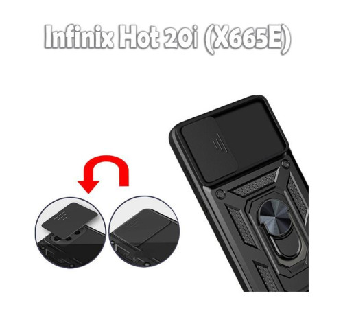 Чохол до мобільного телефона BeCover Military Infinix Hot 20і (X665E) Black (709090)